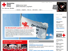 Tablet Screenshot of drk-laupheim.de